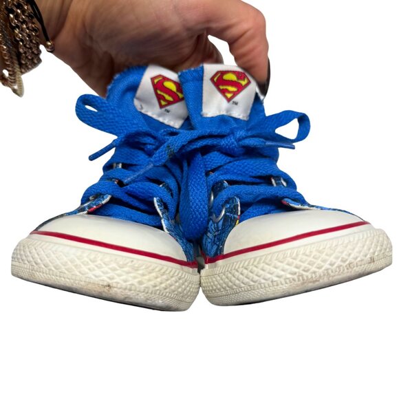 Converse Chuck Taylor All Star Superman High‑Top Sneakers Infant Size 8 | DC - Picture 10 of 17